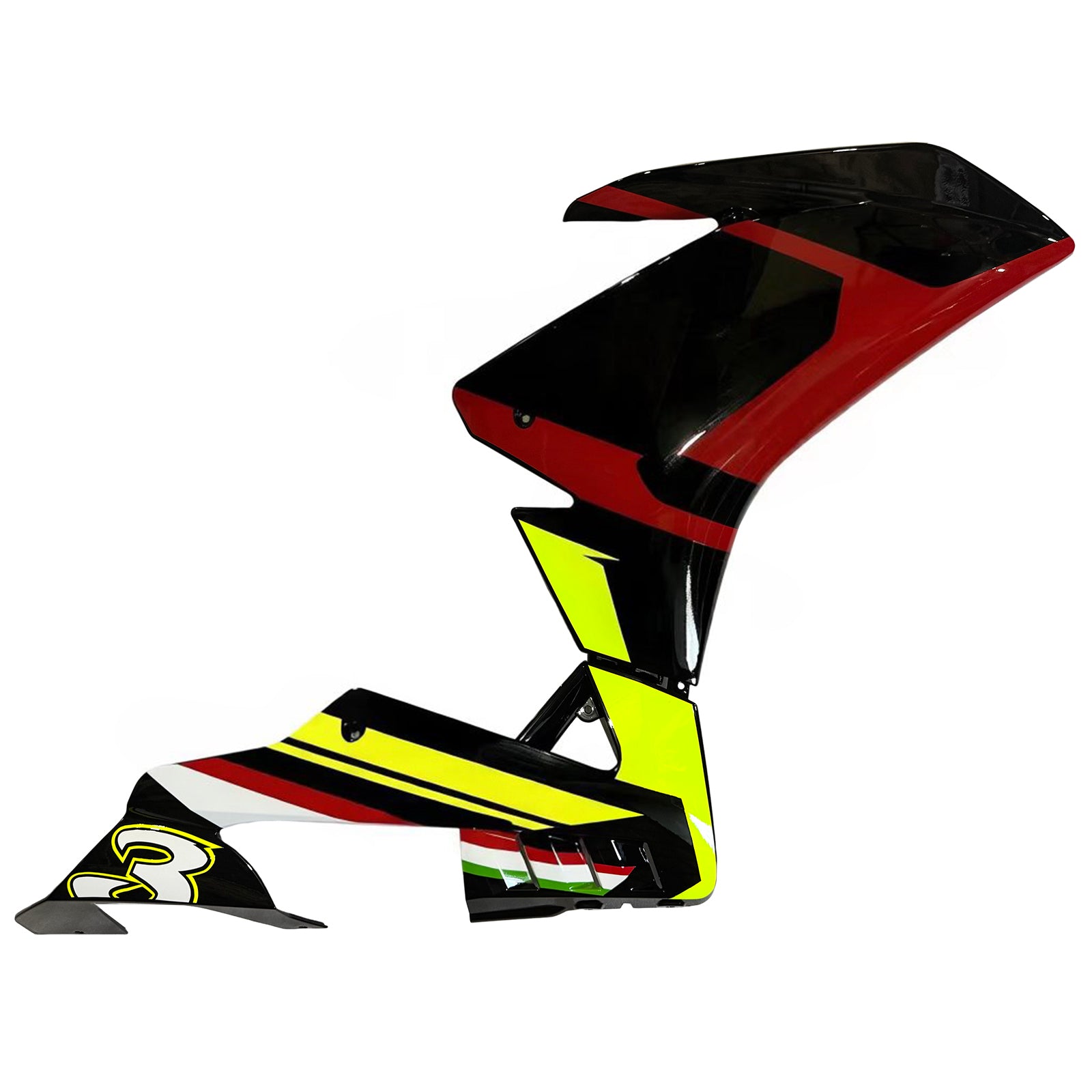Amotopart 2016-2020 Aprilia RSV4 1000 Yellow Black Red Fairing Kit