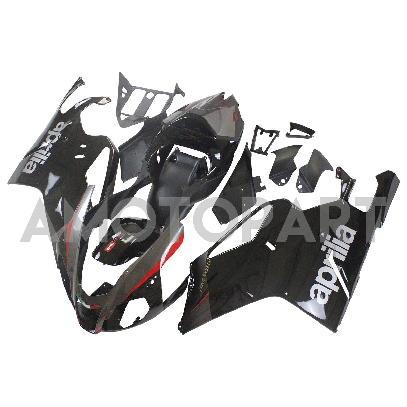 AMOTOPART 2003-2006 Kit de carénage noir RSV1000 Aprilias