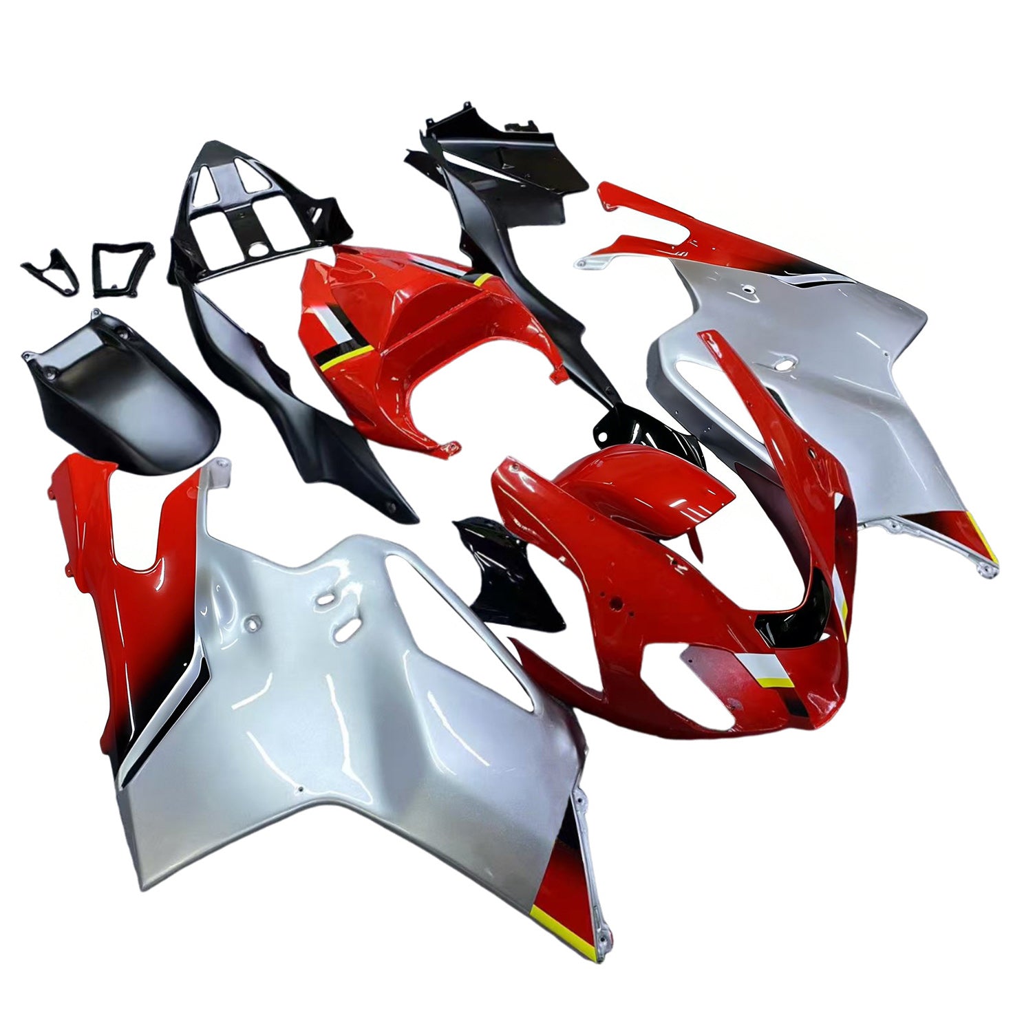 Amotopart 2003-2006 Aprilia RSV1000 Red&Grey Fairing Kit