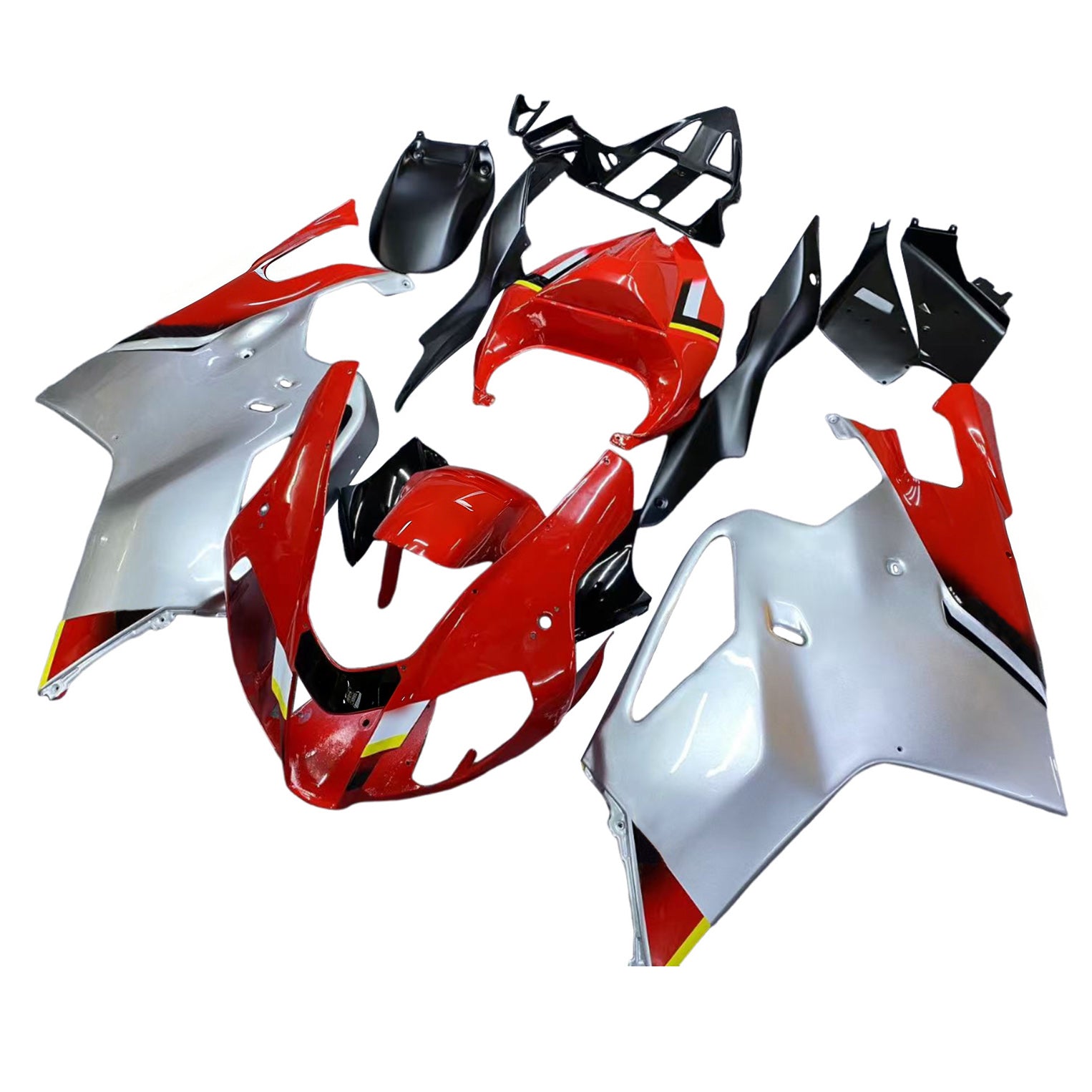 Amotopart 2003-2006 Aprilia RSV1000 Red&Grey Fairing Kit
