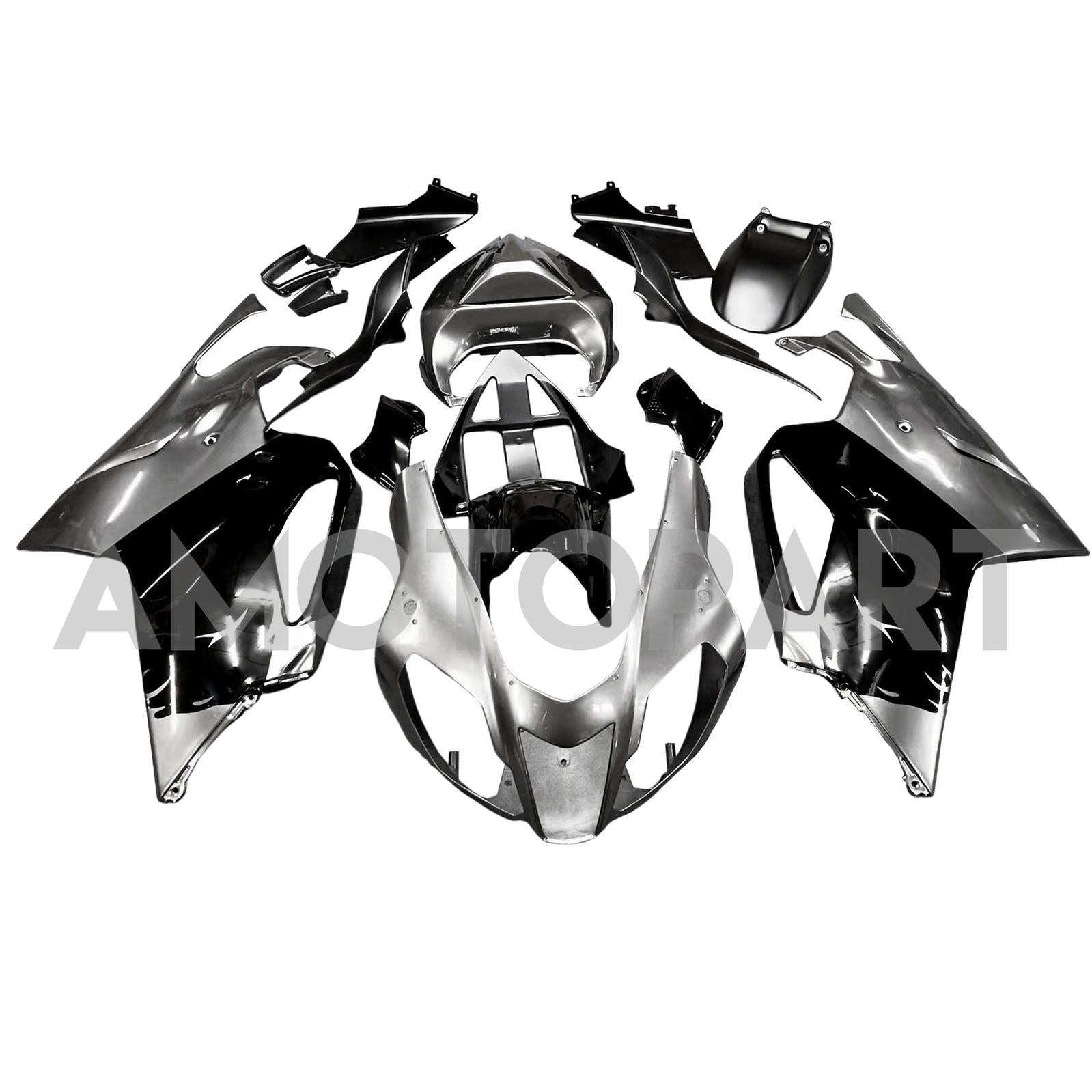 Amotopart 2003-2006 Aprilia RSV1000 Gray & Black Fairing Kit