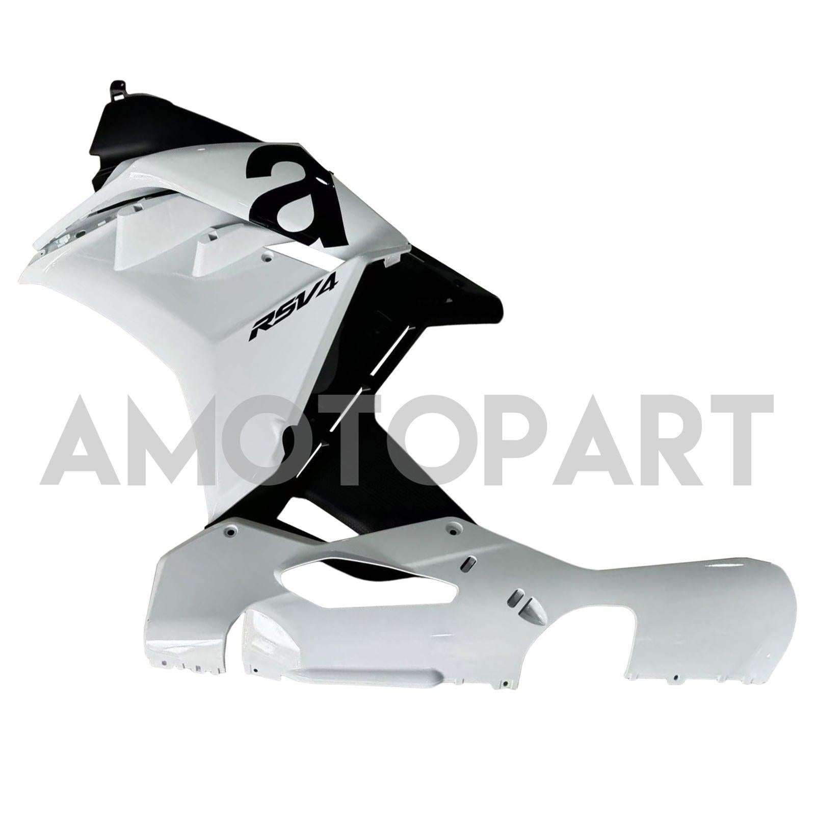 Amotopart 2022-2024 Aprilia RSV4 1100 White Black Fairing Kit