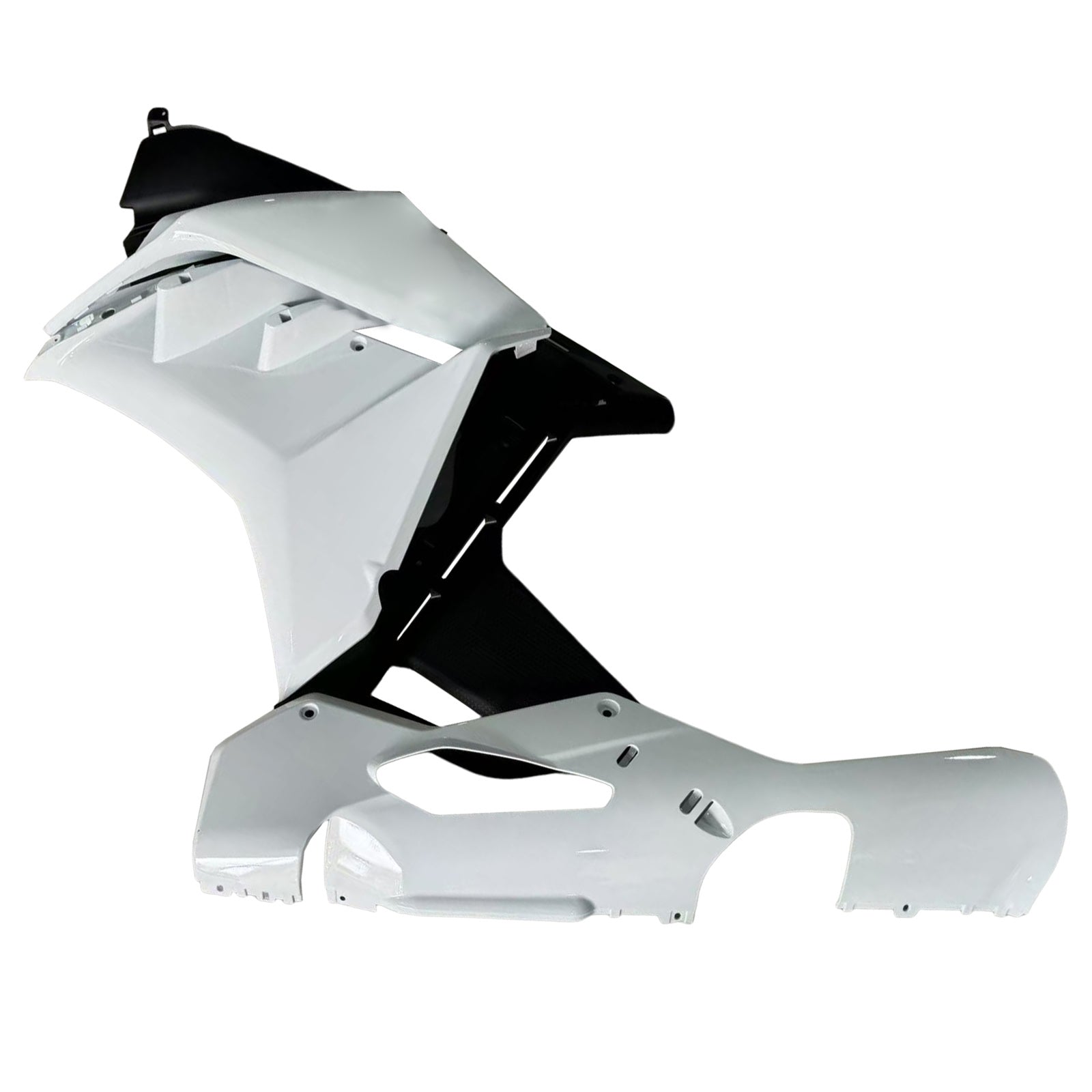 Amotopart 2022–2024 Aprilia RSV4 1100 Weiß Schwarz Verkleidungsset