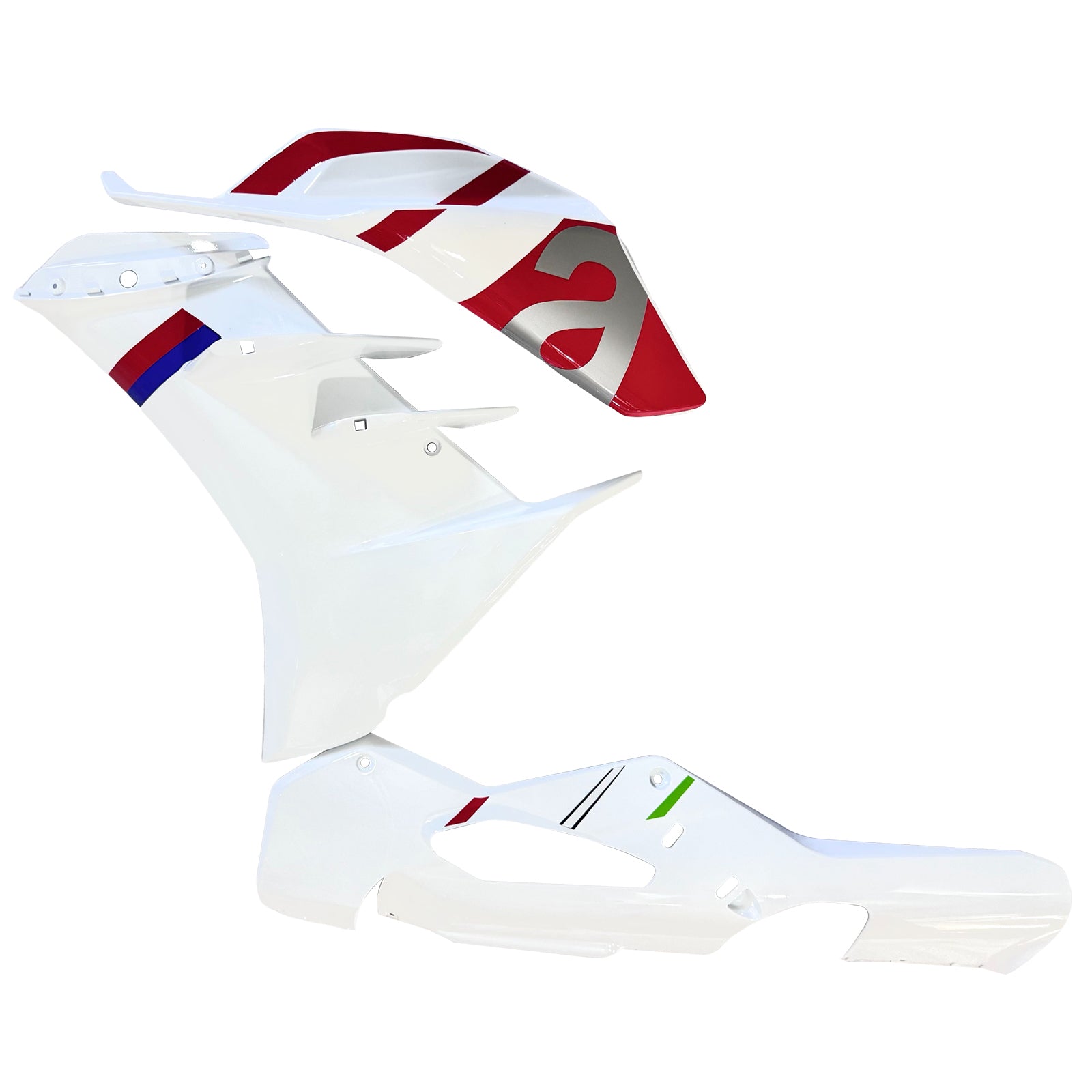 Amotopart 2022-2024 Aprilia RSV4 1100 White Red Fairing Kit