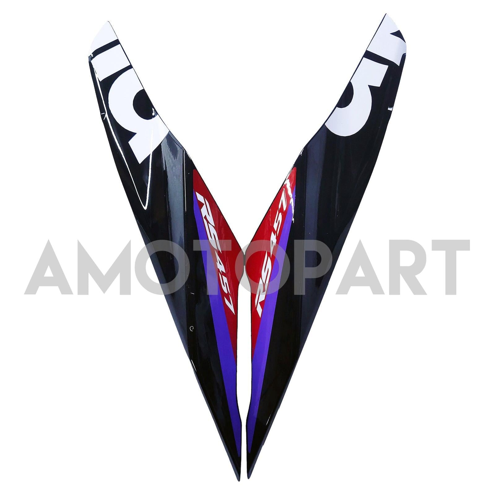 Amotopart 2024-2025 Aprilia Rs 457 Schwarzes Rotverkleidungskit