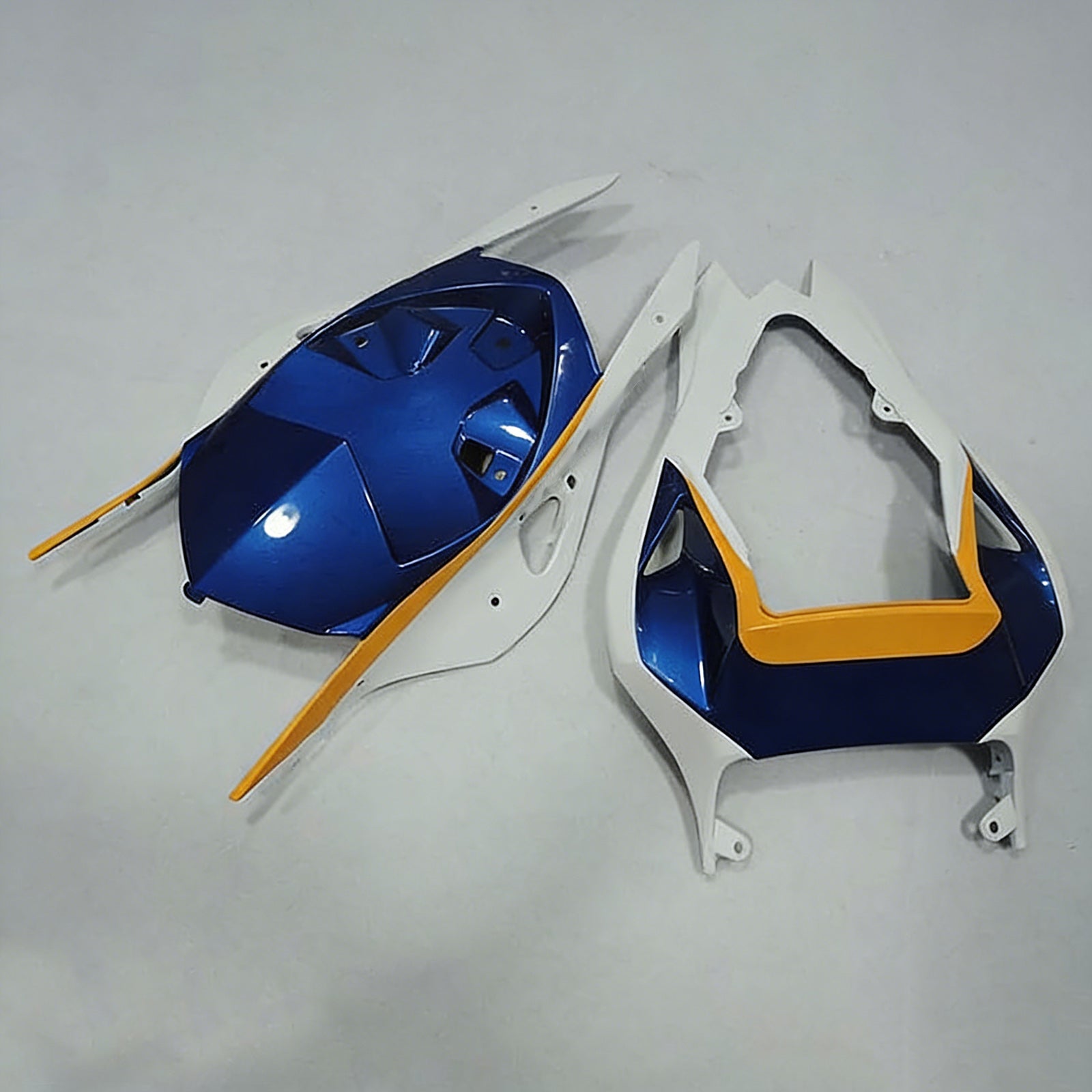 Amotopart 2009-2014 BMW S1000RR Blue White Yellow Fairing Kit