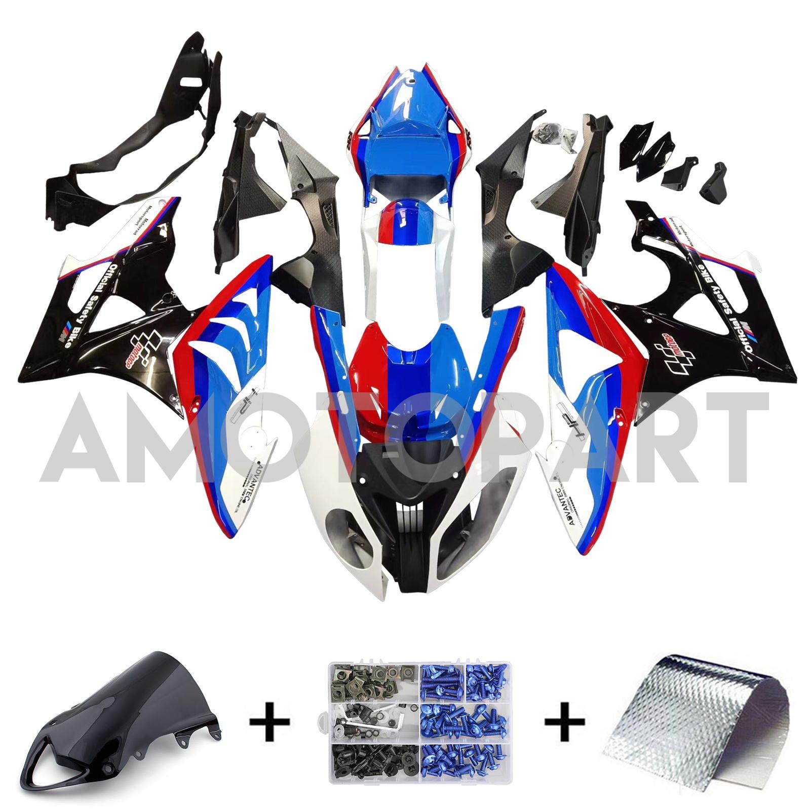 Carenados Amotopart BMW S1000RR 2009-2014 Kit de carenado multicolor