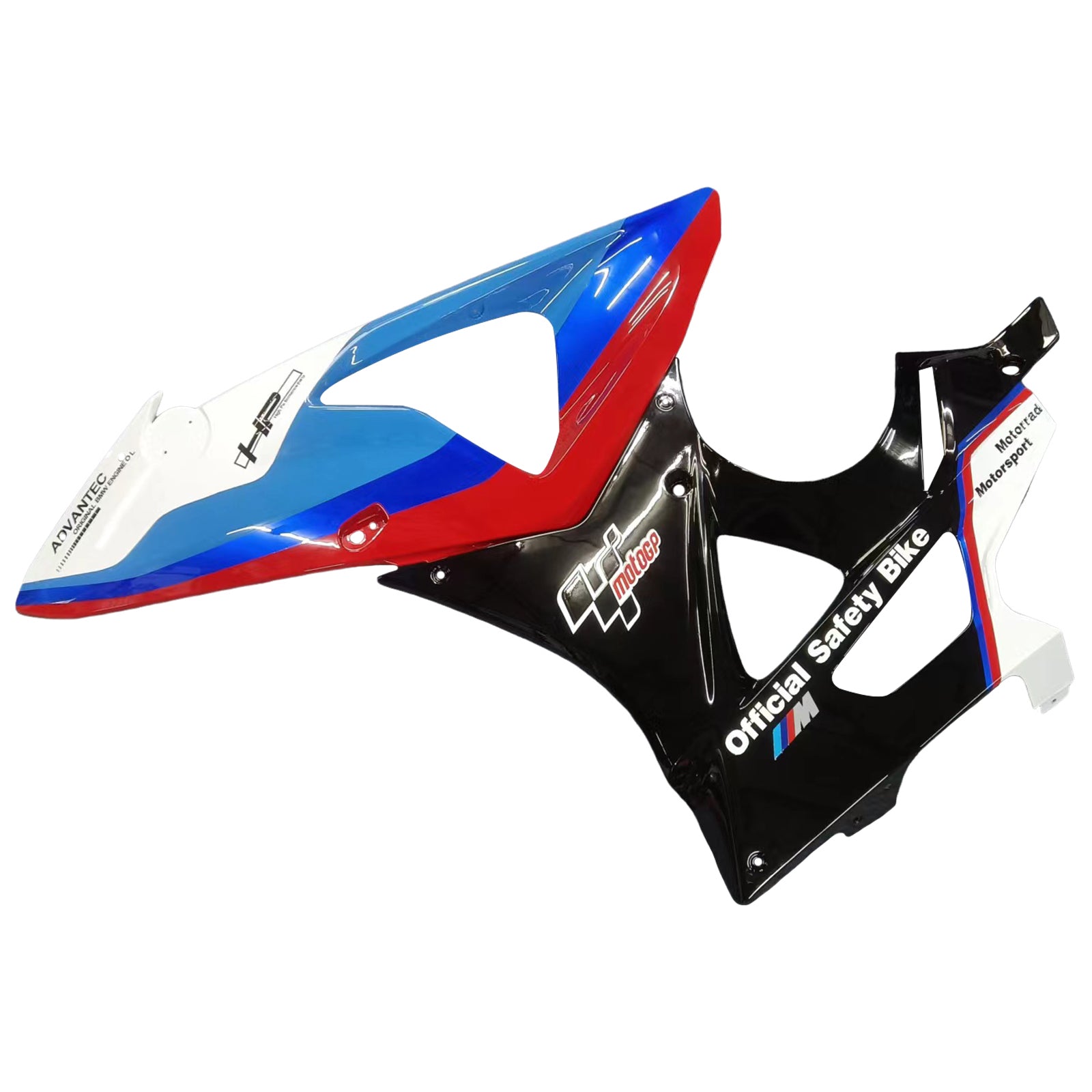 Amotopart 2009-2014 BMW S1000RR vzorec uhlíkových vláken bílé kapky