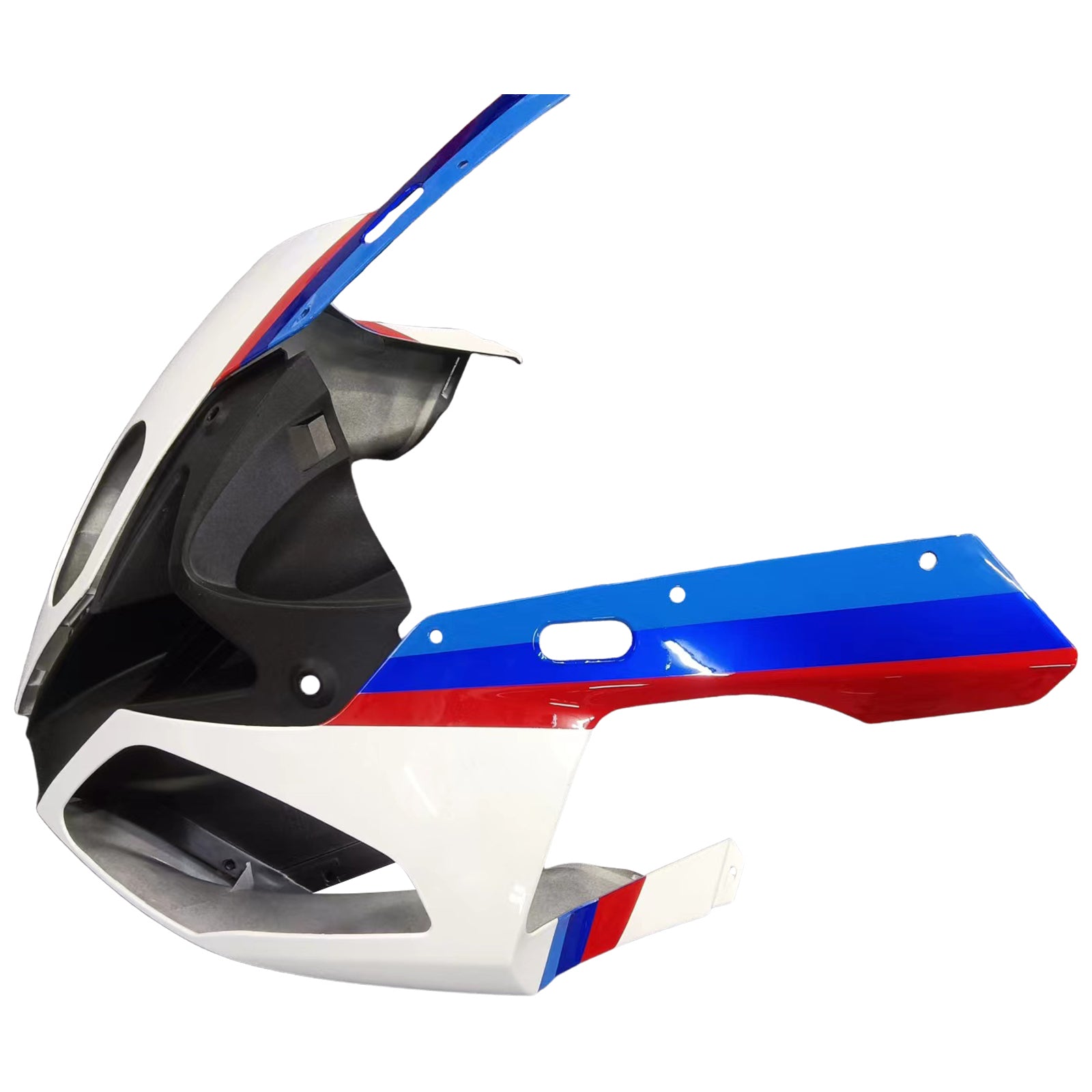 Amotopart 2009-2014 BMW S1000RR vzorec uhlíkových vláken bílé kapky