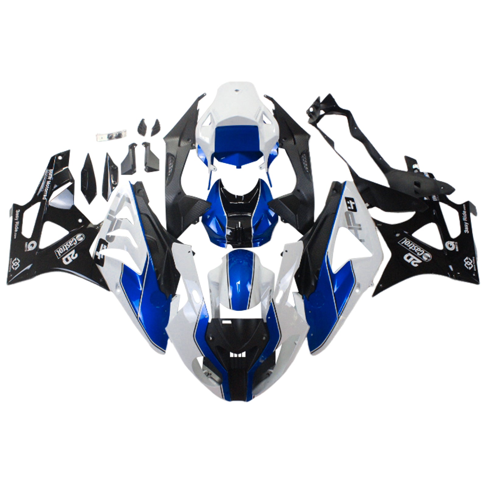 Amotopart-kuipen BMW S1000RR 2009-2014 Multi Color Fairing Kit