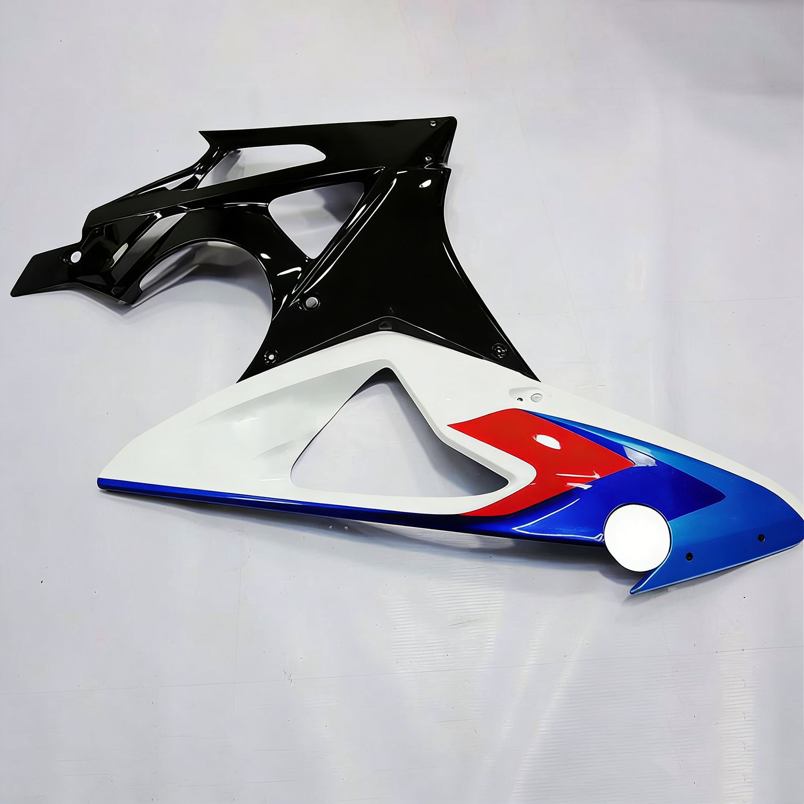 Amotopart 2009-2014 BMW S1000RR White Red Line Fairing Kit