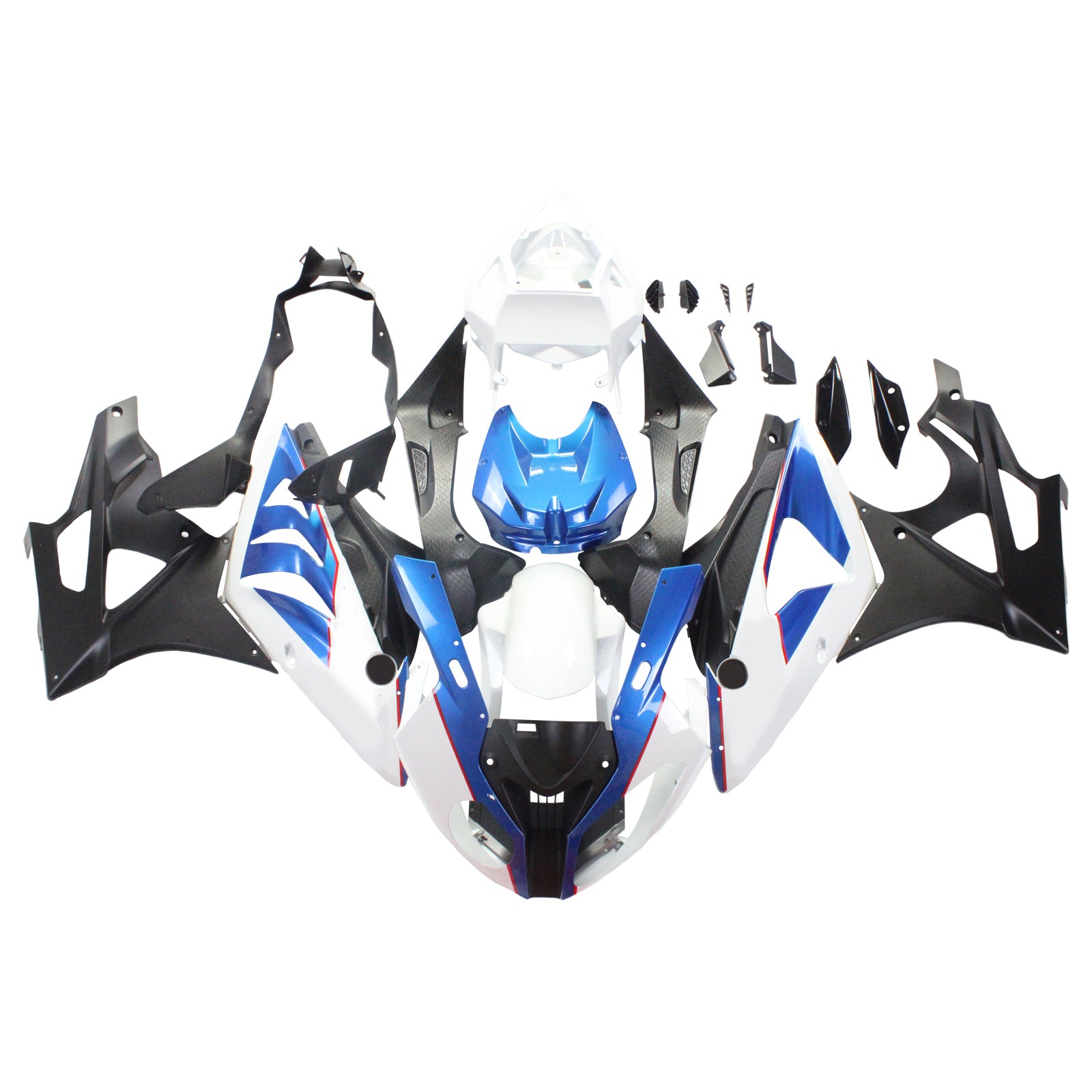 Amotopart BMW 2009-2014 S1000RR Fairing White Kit