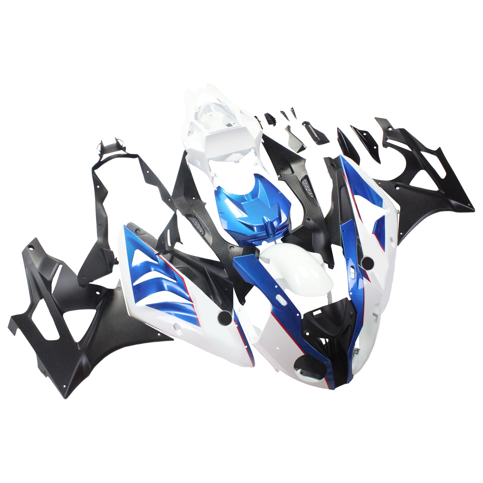 Amotopart BMW 2009-2014 S1000RR Fairing White Kit