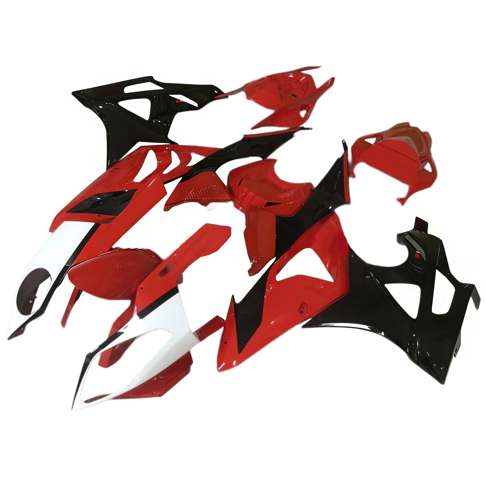 Amotopart BMW S1000RR 2009-2014 Red & Black Fairing Kit
