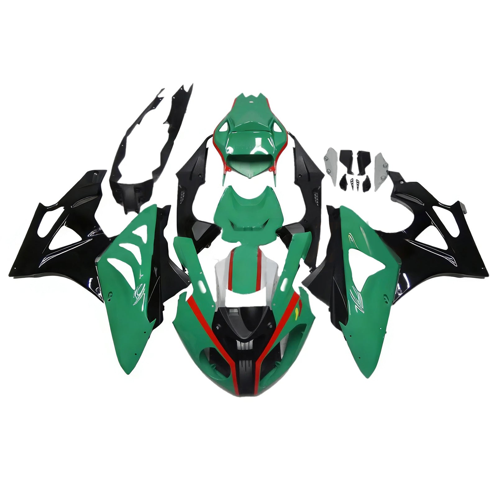 Amotopart BMW S1000RR 2009-2014 Green Fairing Kit