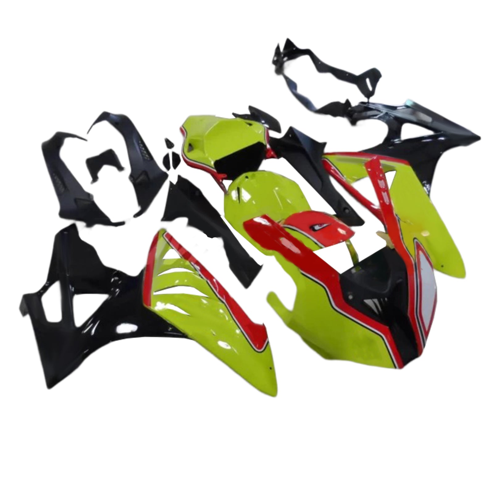 Amotopart BMW S1000RR 2009-2014 Yellow & Red Fairing Kit