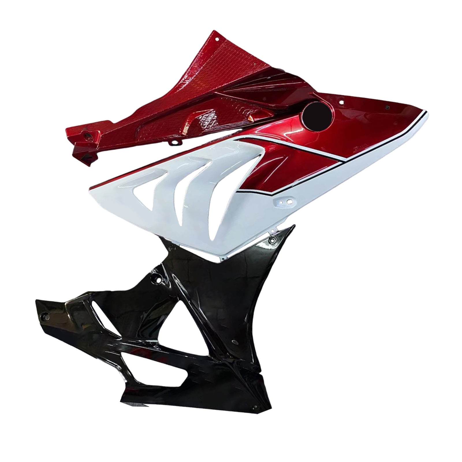 Amotopart BMW S1000RR 2009-2014 White&Red Style1 Fairing Kit