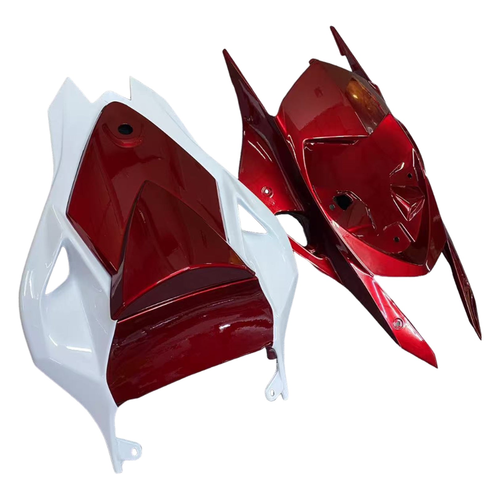 Amotopart BMW S1000RR 2009-2014 White&Red Style1 Fairing Kit