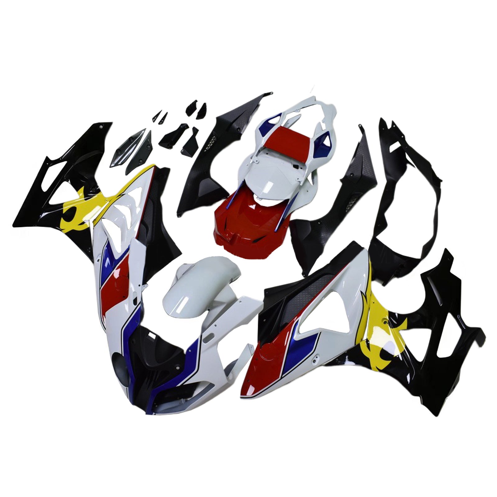 Amotopart BMW S1000RR 2009-2014 ホワイト&レッド Style2 フェアリングキット