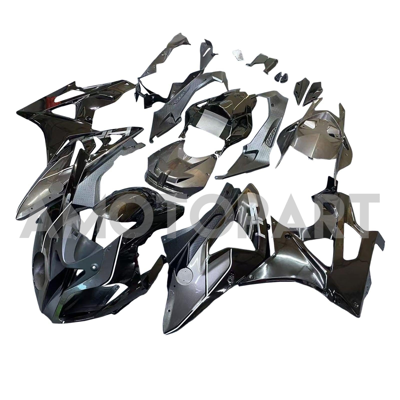 Amotopart BMW S1000RR 2009-2014 Gloss Black Fairing Kit