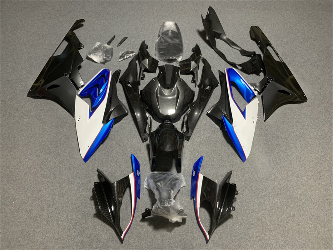 Amotopart BMW S1000RR 2009-2014 Blå & hvid stil2 Fairing Kit