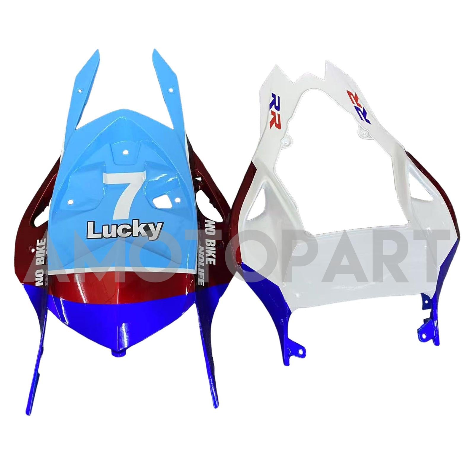 Amotopart 2009-2014 BMW S1000RR Zwart Blue White Fairing Kit