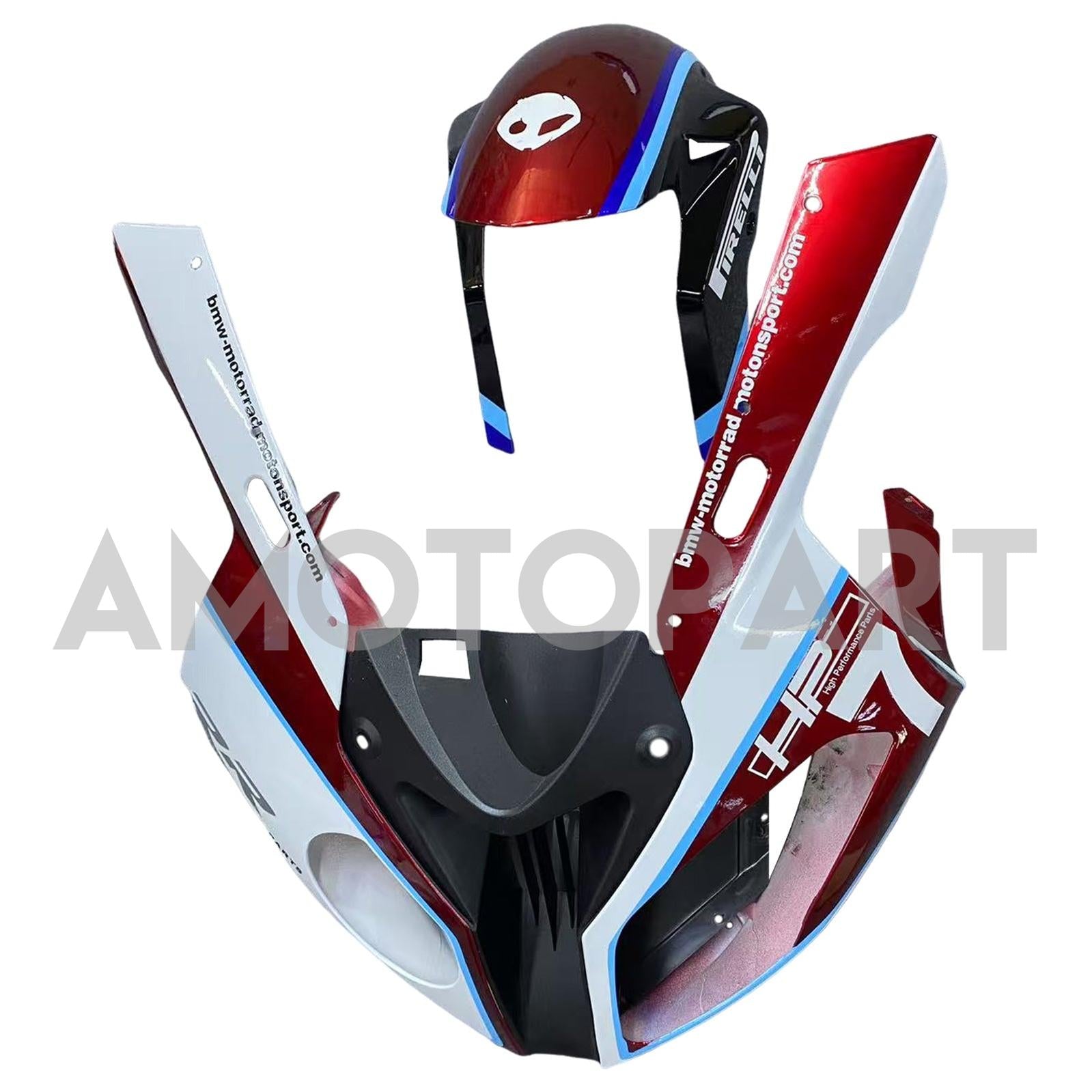 Amotopart 2009-2014 BMW S1000RR Zwart Blue White Fairing Kit