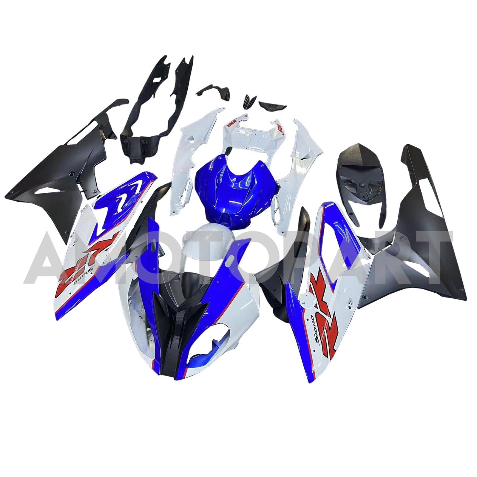 Amotopart 2015-2016 BMW S1000RR Blue&White Style5 Fairing Kit