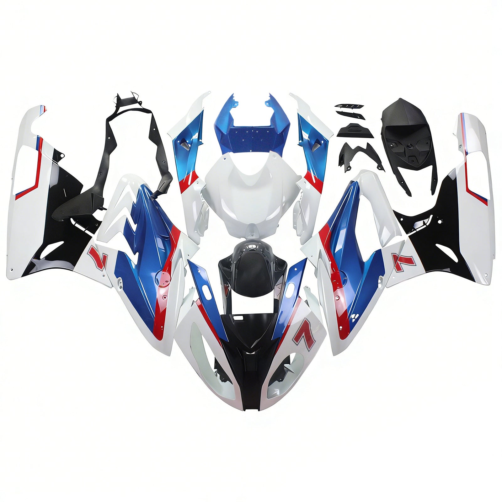Amotopart 2015-2016 BMW S1000RR Blue & White Style 1 Koopkit