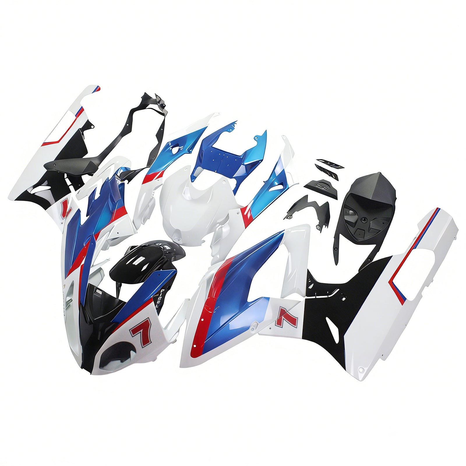 Amotopart 2015-2016 BMW S1000RR Blue&White Style1 Fairing Kit