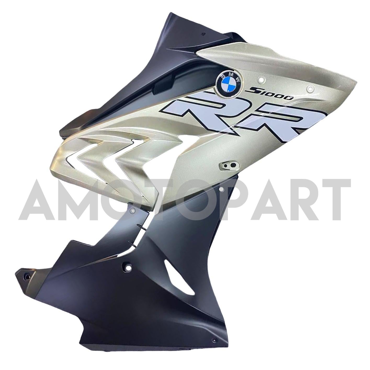 Amotopart BMW S1000RR 2015-2016 Kit de carenado plateado y negro
