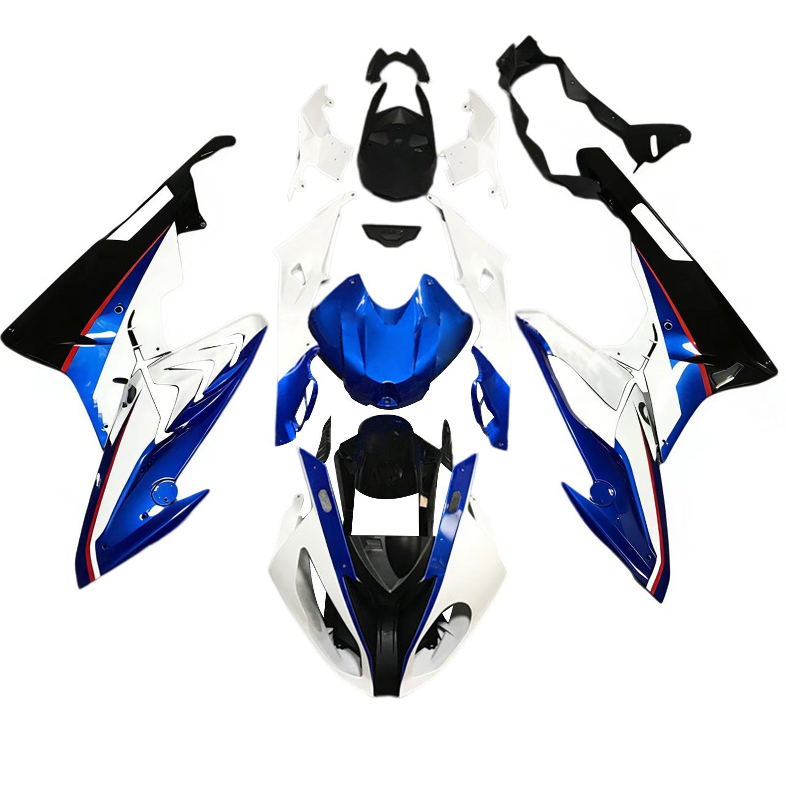 Amotopart BMW S1000RR 2015-2016 Blue&Black Style6 Fairing Kit