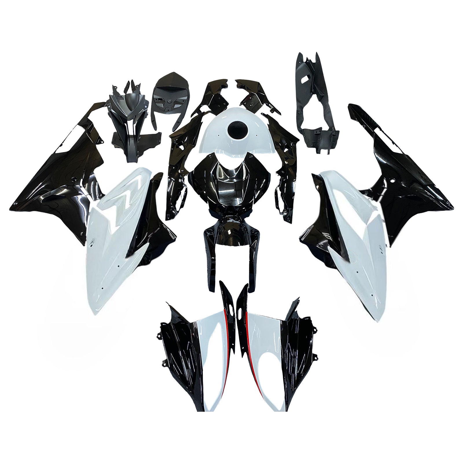 Amotopart BMW S1000RR 2015-2016 White Style4 Fairing Kit