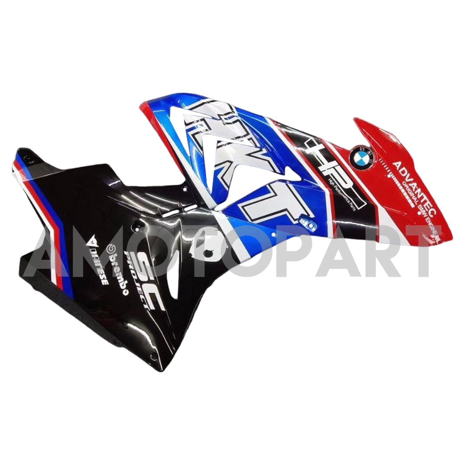Amotopart BMW S1000RR 2015-2016 Blau&Schwarzes Style5-Verkleidungskit