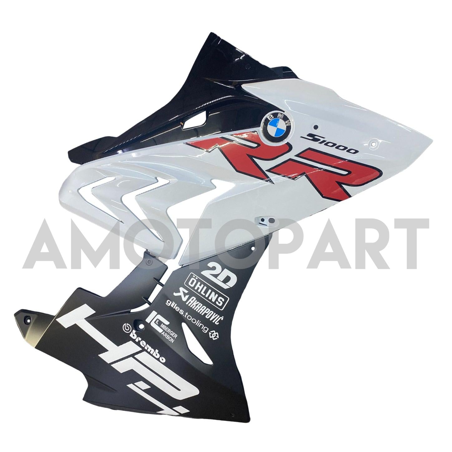 Amotopart BMW S1000RR 2015-2016 Rouge&Kit de carénage noir Style9