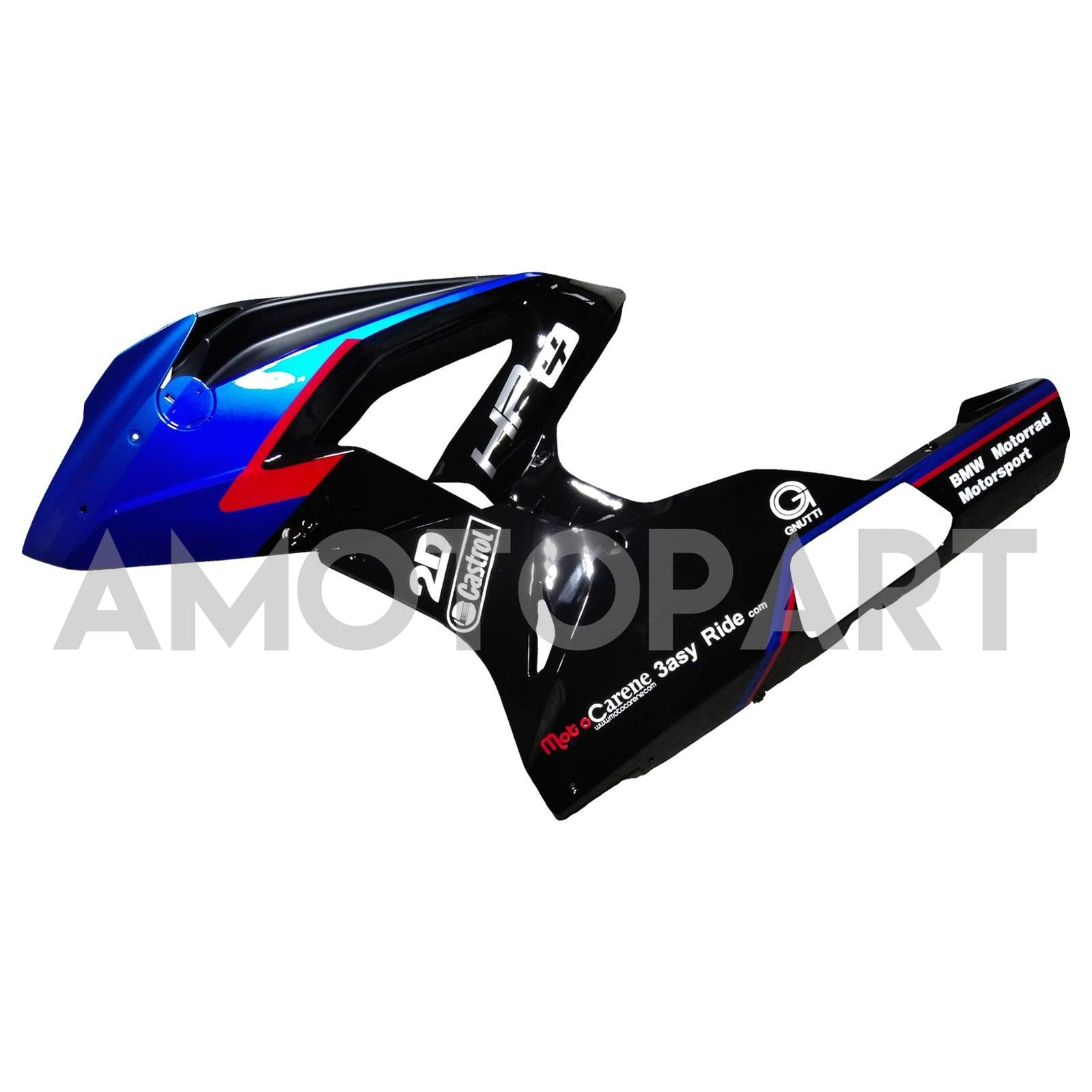 Amotopart BMW S1000RR 2015-2016 Zestaw Fairing Blue & Black Style4