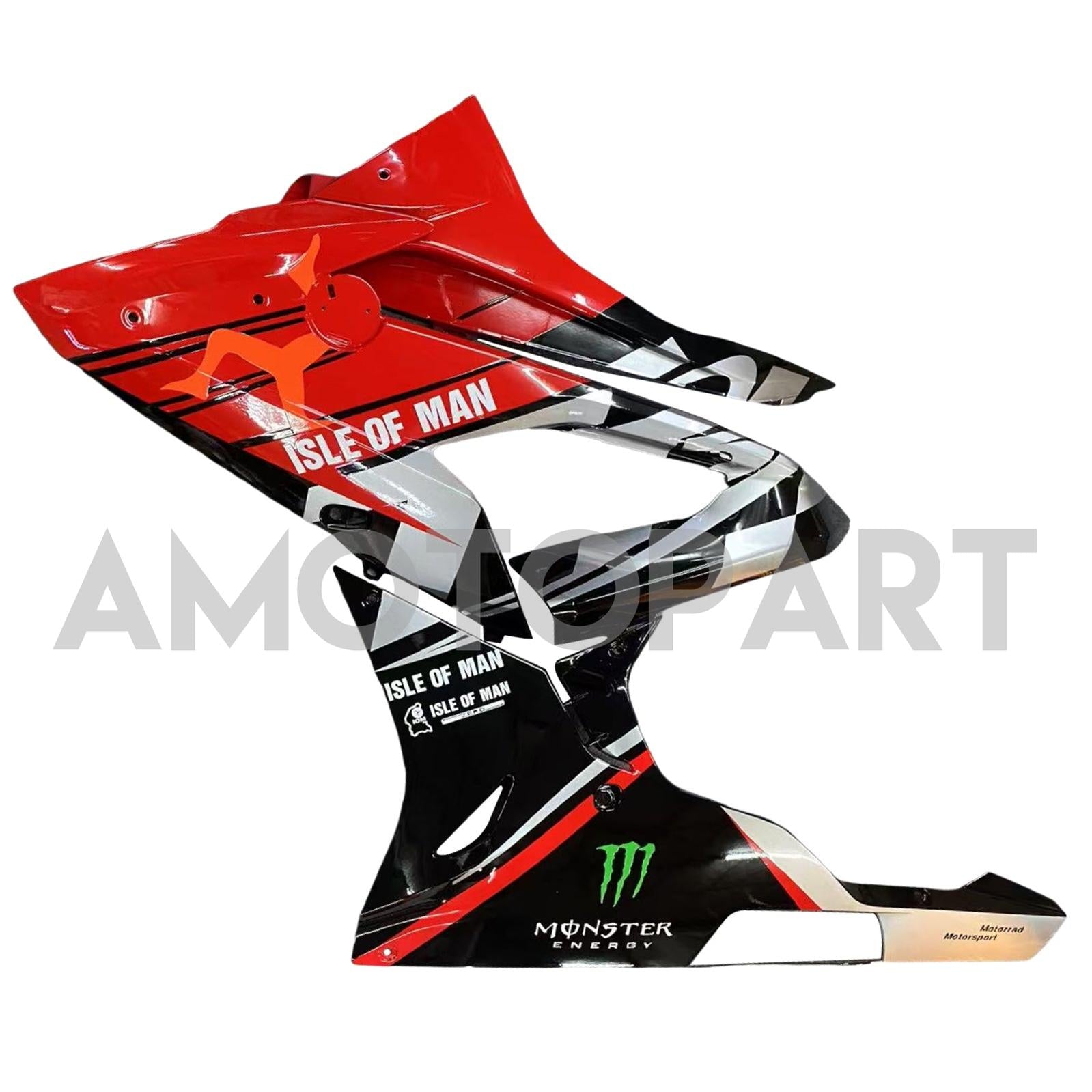 Amotopart BMW S1000RR 2015-2016 Red & Black Style 1 Zestaw owiewki