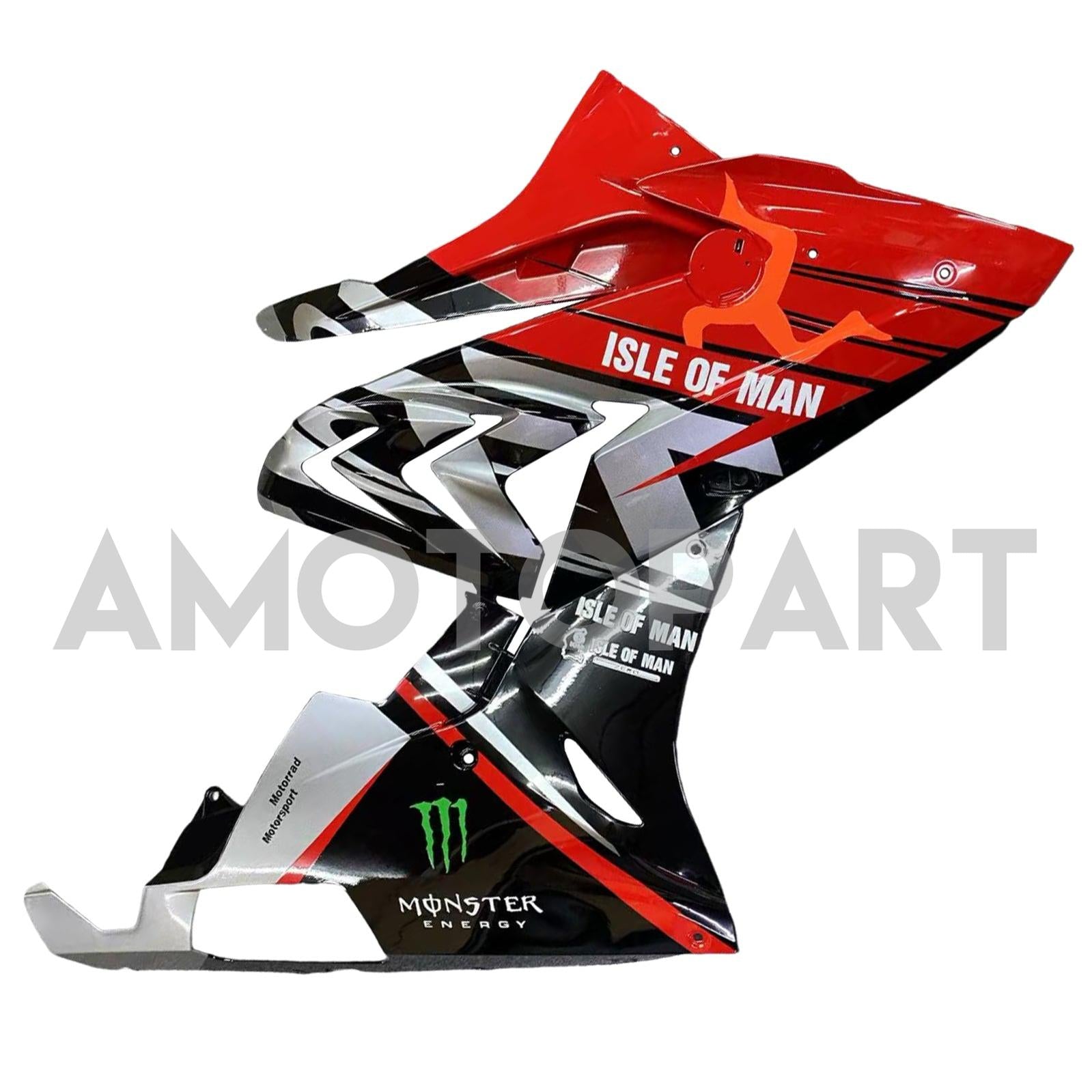 Amotopart BMW S1000RR 2015-2016 Red & Black Style 1 Zestaw owiewki