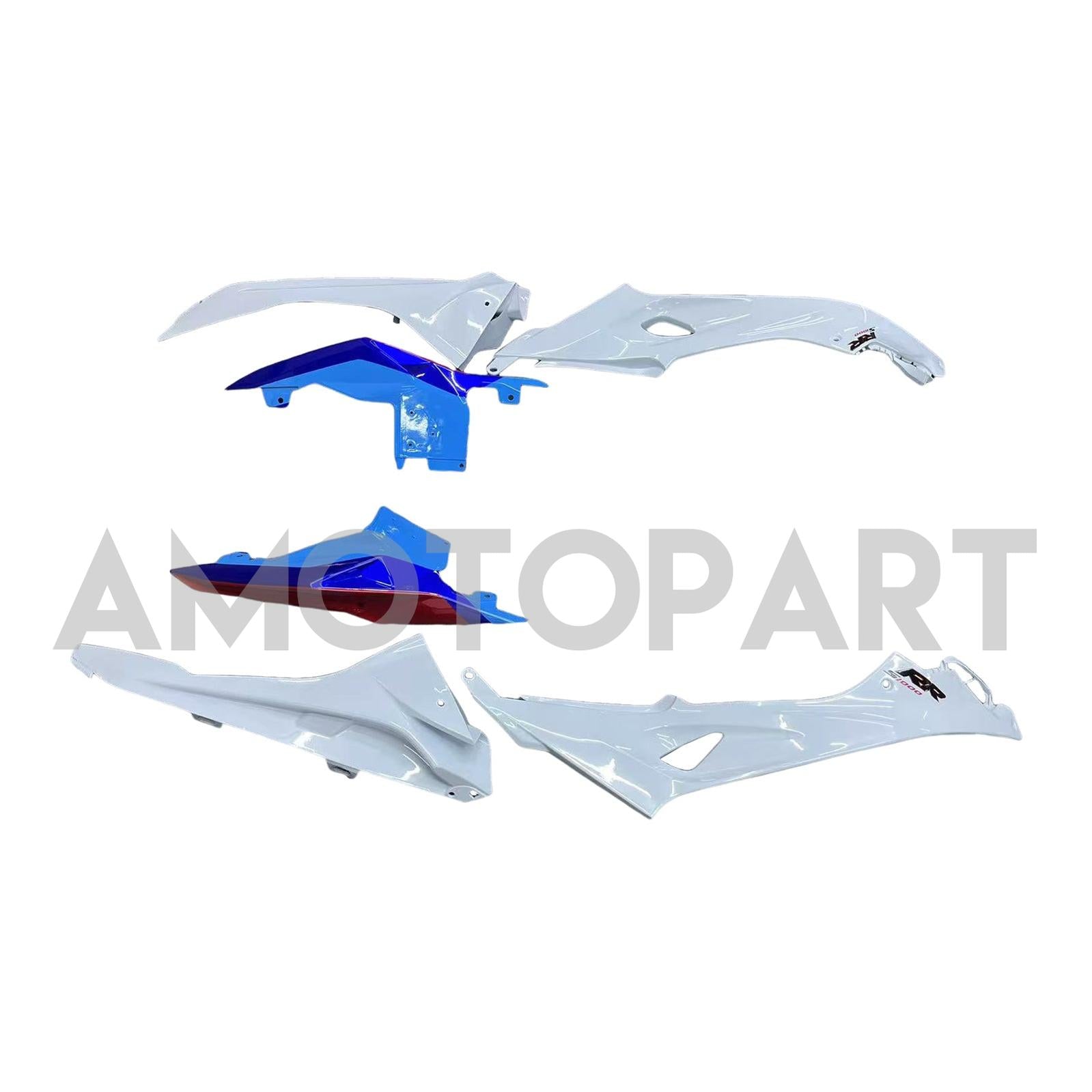 Amotopart BMW S1000RR 2015-2016 Kit de carenado azul y negro