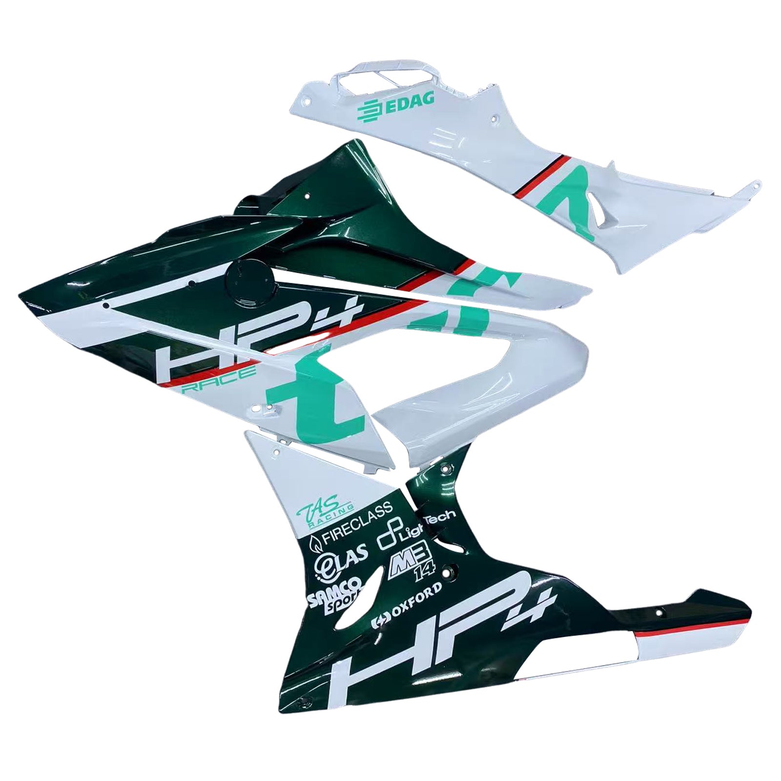 Amotopart BMW S1000RR 2015-2016 Green&White Fairing Kit