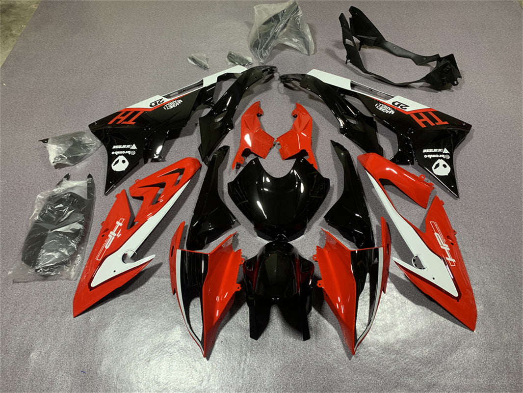 Amotopart BMW S1000RR 2015-2016 Kit de carenado Styl3 rojo y negro