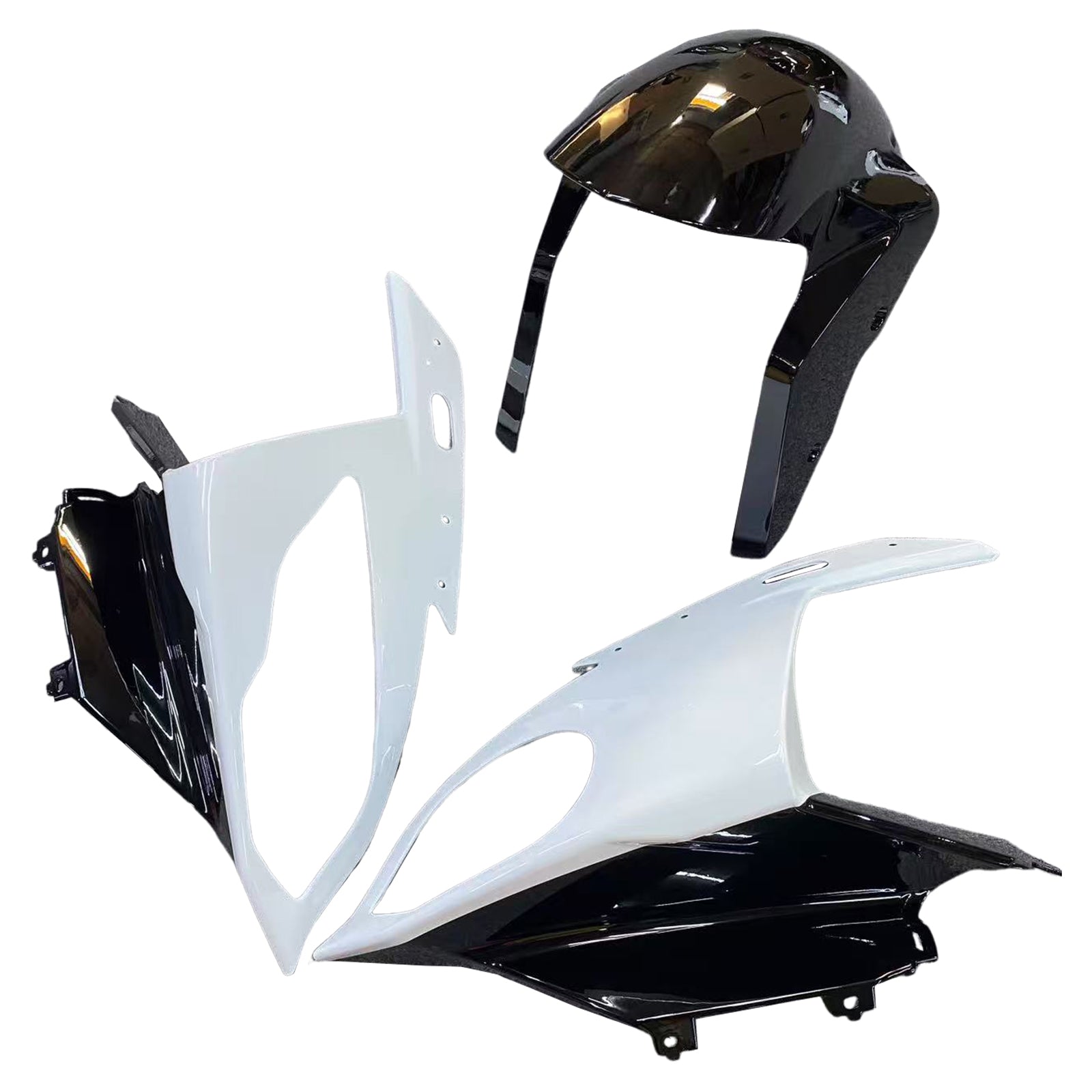 Amotopart 2015-2016 BMW S1000RR Black & White Fairing Kit