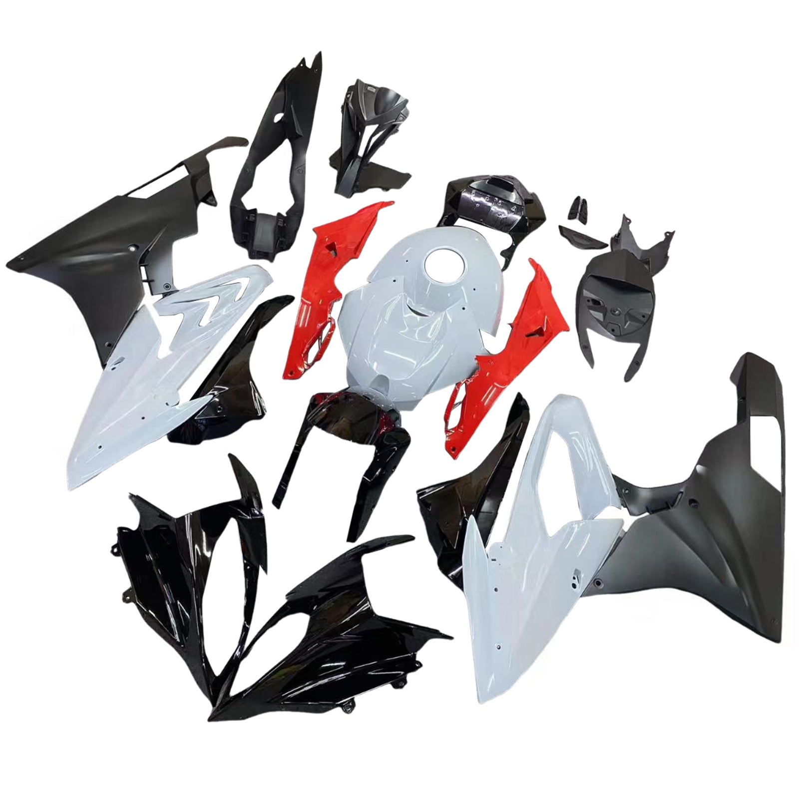 Amotopart 2015-2016 BMW S1000RR Black Red White Fairring Kit