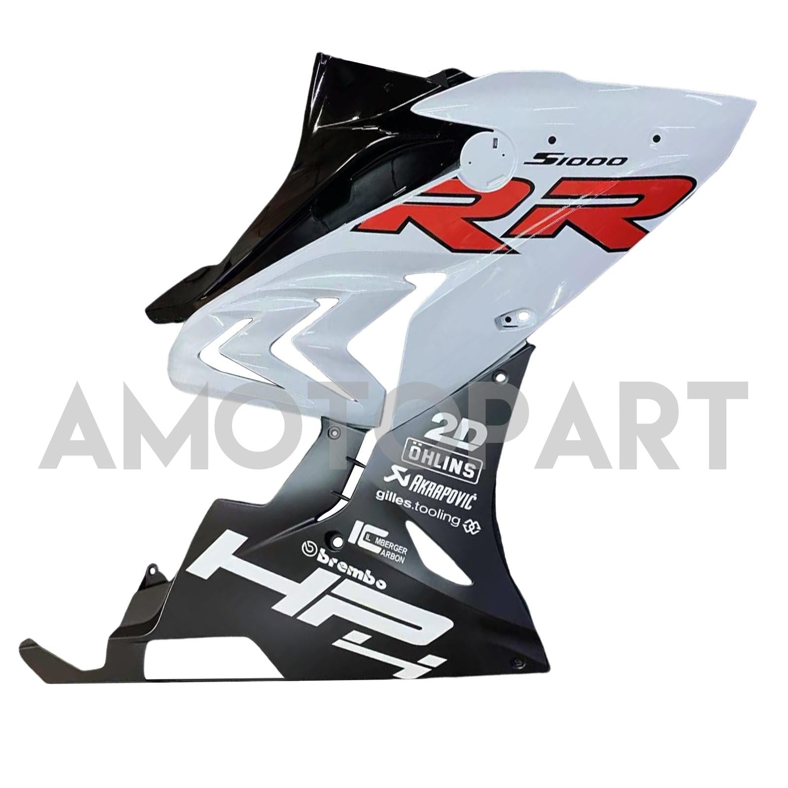 Amotopart 2015-2016 BMW S1000RR Black Red White Abzugskit