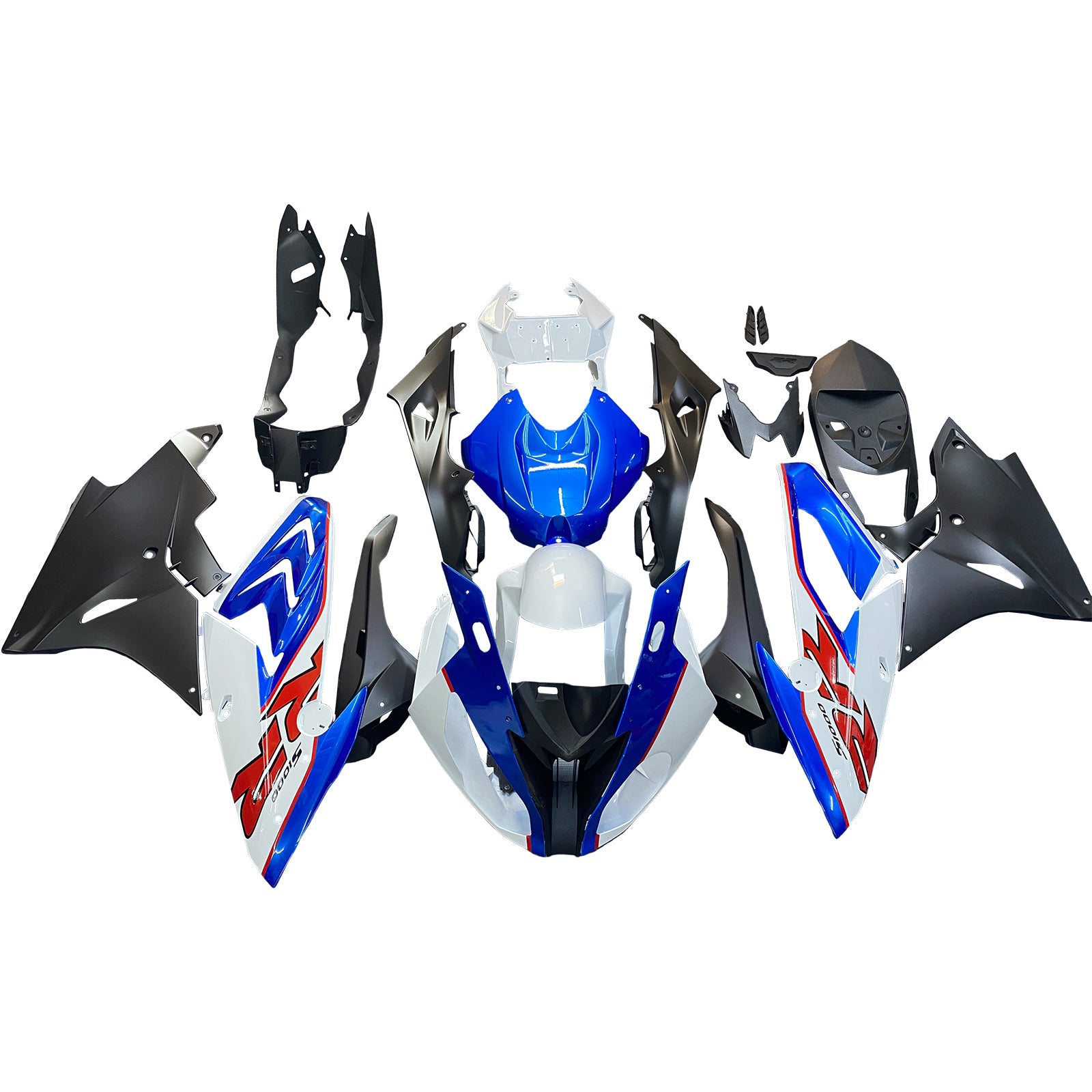 Amotopart 2017-2018 BMW S1000RR Blue&White Style1 Fairing Kit