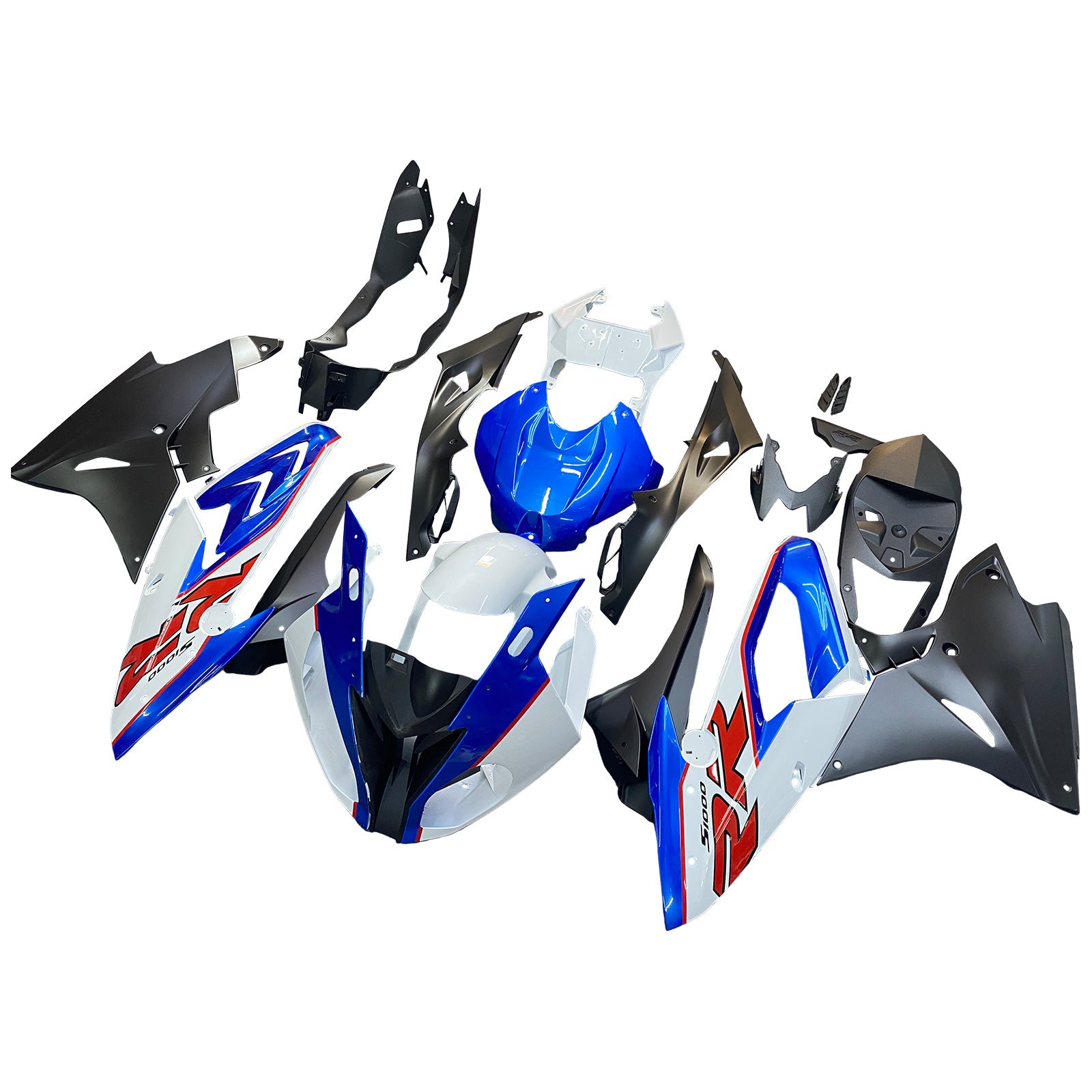 Amotopart 2017-2018 BMW S1000RR Blue&White Style1 Fairing Kit