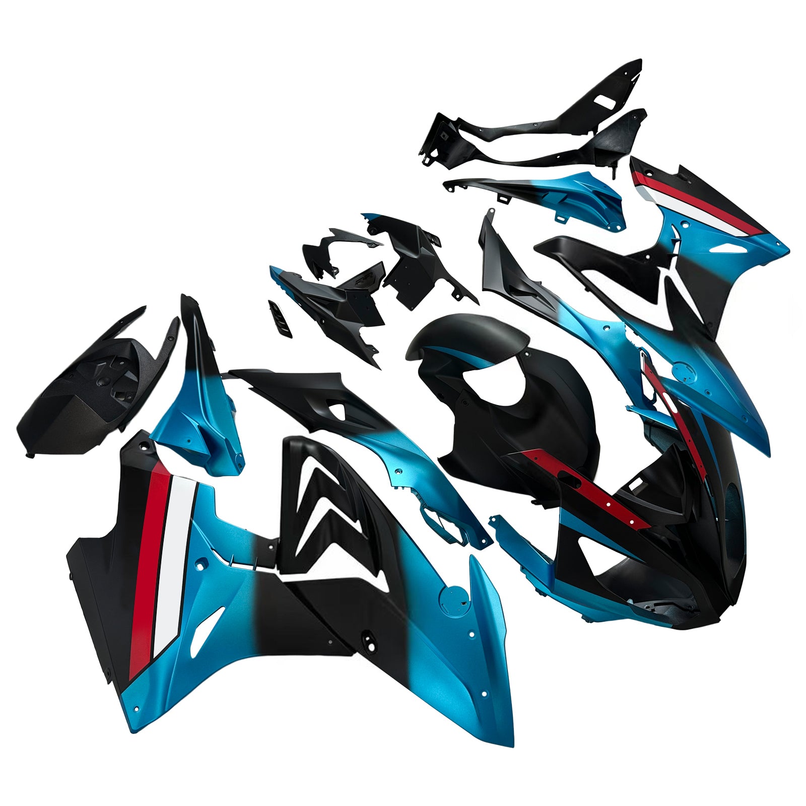Amotopart 2017-2018 BMW S1000RR Blue Fairing Kit