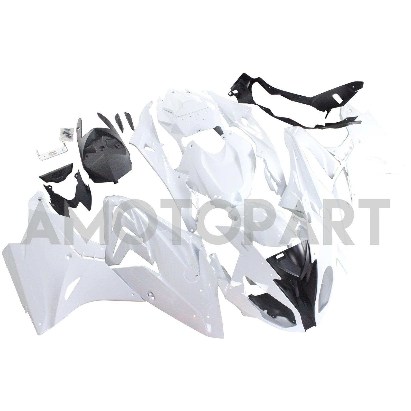 Amotopart BMW S1000RR 2017-2018 White Fairing Kit