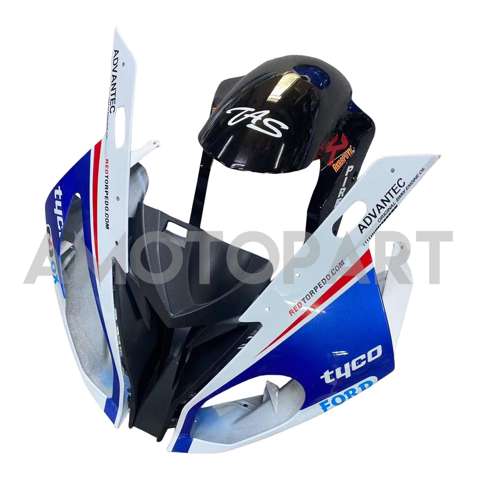 Amotopart BMW S1000RR 2017-2018 Blau&Red Style6 Verkleidungssatz