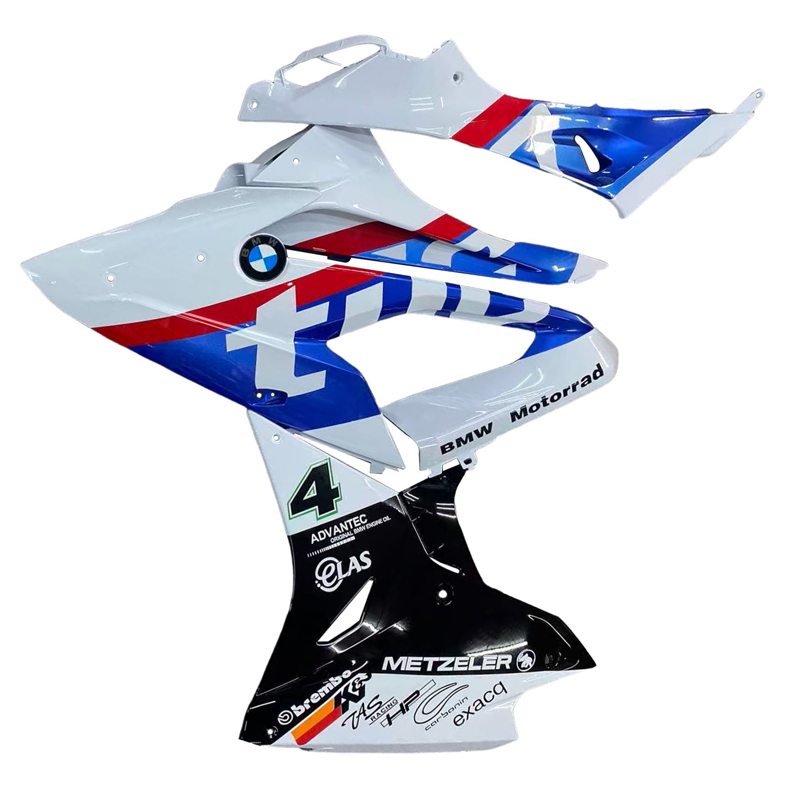 Amotopart BMW S1000RR 2017-2018 Blue&Red Style6 Fairing Kit